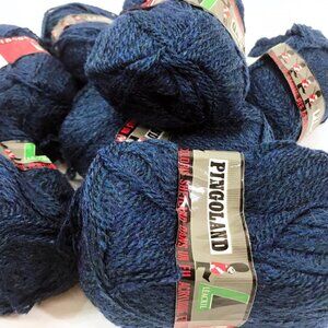 Vintage Pingouin yarn Pingoland Cadet Blue Wool Acrylic Blend 8 skein lot